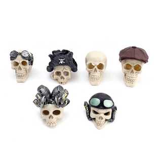 饰家居鱼缸仿真工艺品多造型头骨造 装 新款 直销创意恐怖骷髅头套装