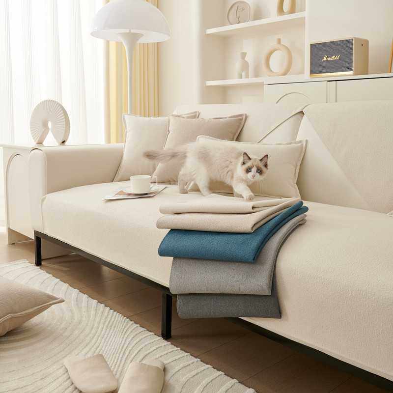 新款直销纯色科技防水隔尿沙发垫盖巾四季通用防滑泰迪绒沙发垫防,居家布艺,沙发垫,淘宝优惠券,粉丝福利购,淘宝优惠卷