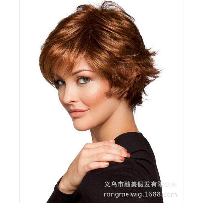 新款直销时尚流行欧美假发短发女 非主流温丝假头发wig胶纸网发型