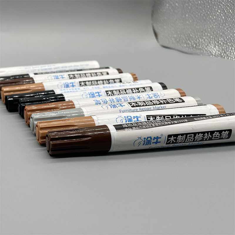 新款直销涂牛木器漆面划伤修补笔实木地板木门维修材料补漆笔修色