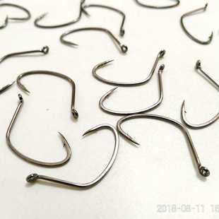 新款直销梭鱼钩罗非黑鲷鲳鱼太阳乌头鲻鱼3-ROC小嘴鱼8006倒钓钩