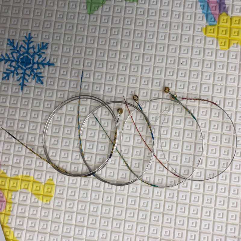 新款直销小提琴琴弦铝镁 银弦 尼龙 铬钢绿条琴弦 套弦4根 2套包