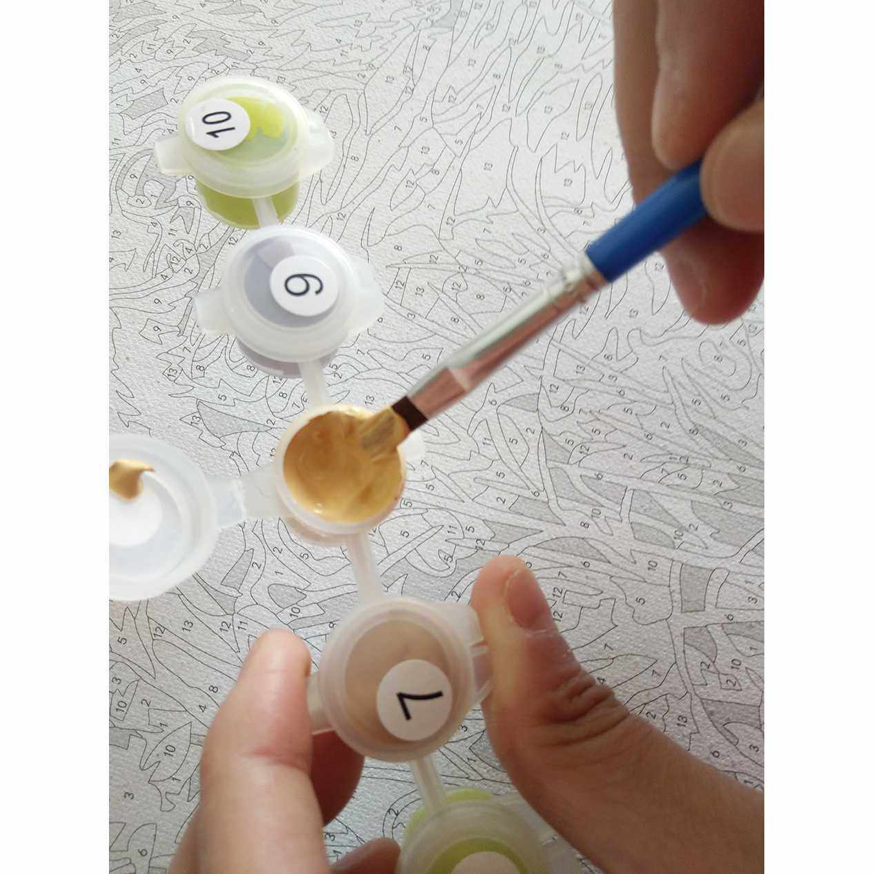 新款直销跨境一件数字油画无框Diy4050风景wish亚马逊eb