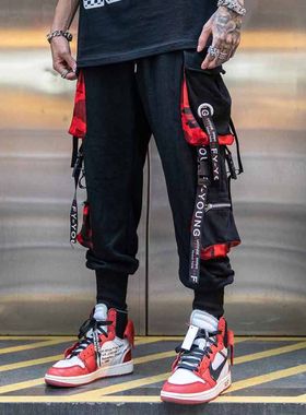 Hip Hop Jogging Men's Pants Sports Pants嘻哈慢跑男长裤运动裤