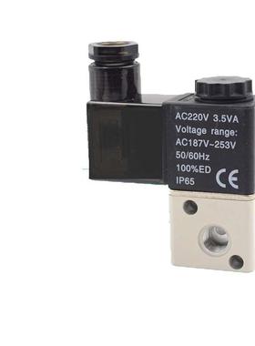 亚德客型电磁阀3V106A 3V106B 3V1-06 3V1-M5 DC24V AC220V DC12V
