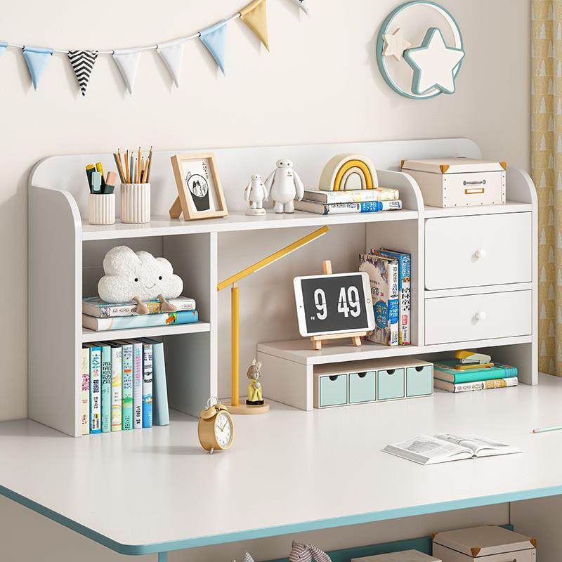 桌面置物架简易小学生书桌上书架学习书桌收纳架整理架小型