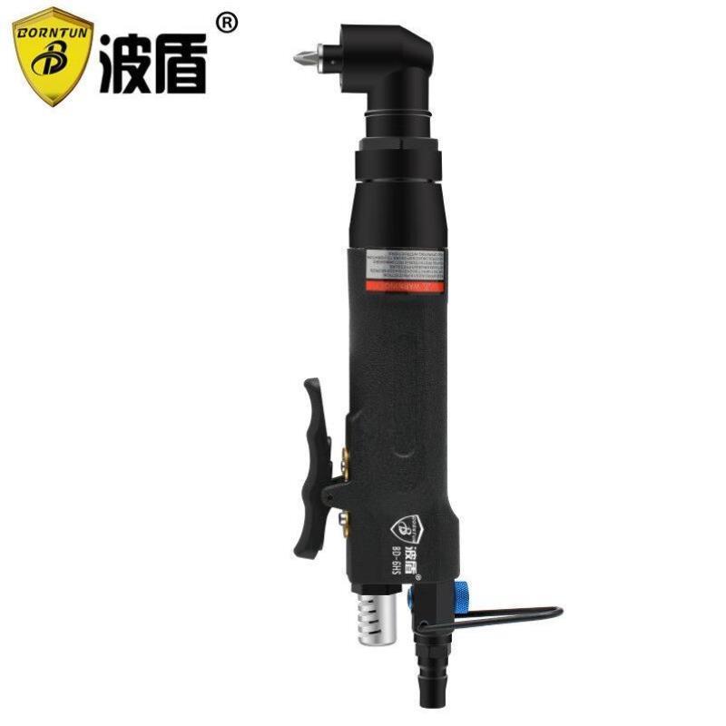 波盾6H工业级弯头风批直角气动螺丝刀90度气动起子L型风批-6HS