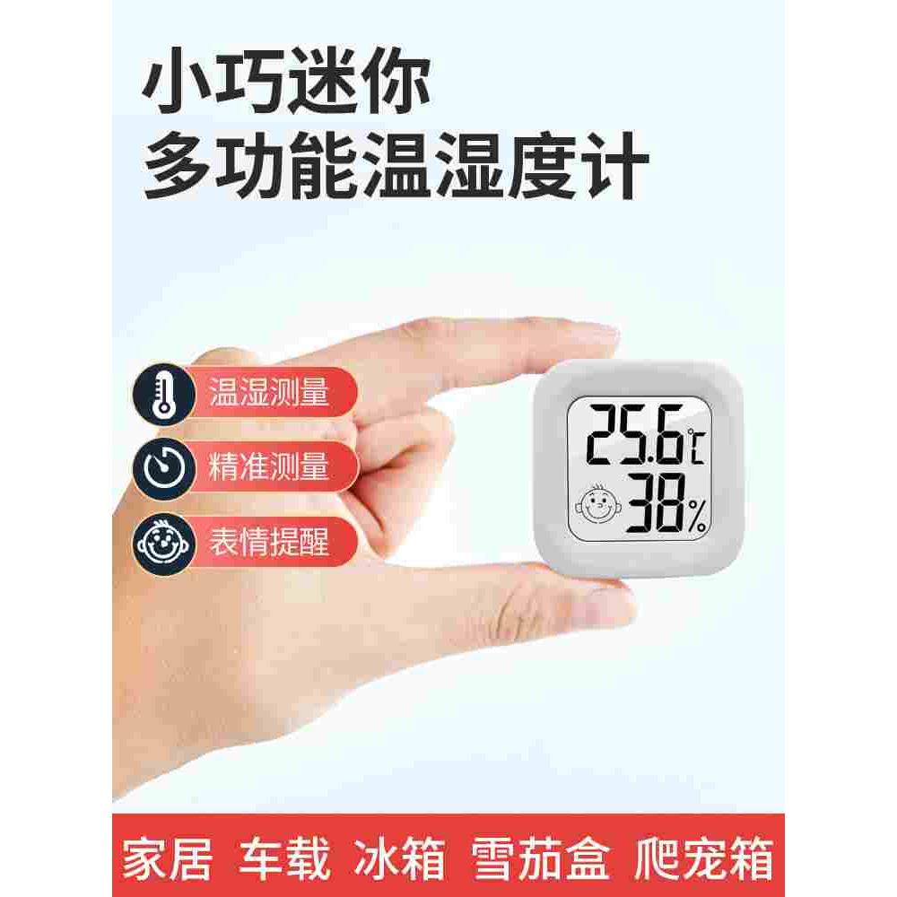 室内温度计家用高精度显示器爬宠车载精准温湿度计电子湿度表专用