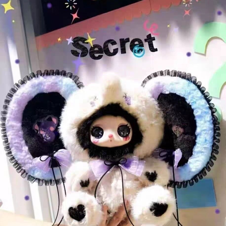 正版莉拉600体三代毛绒盲盒大体娃娃莉菈的闺蜜化妆派对女日礼物