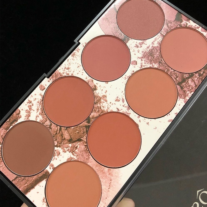 Missrose八色腮红盘六色蜜桃色收缩色奶杏橘色多色晒红女2022新款