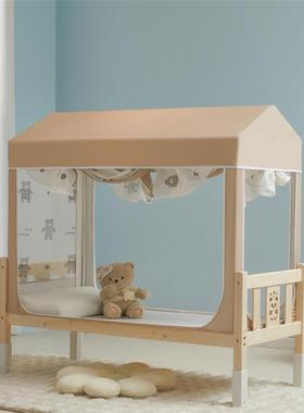 2025AFT新款婴儿摔拼接床蚊帐家用卧室全儿童防蒙古上包底遮光床