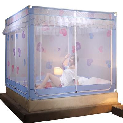 栏蚊帐新款夏88812儿童防摔围卧免室抗菌蒙古包全底加厚支架家天