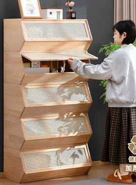 实网创意木五斗柜卧室储物柜子尾收纳家用客厅73246靠墙整红理床