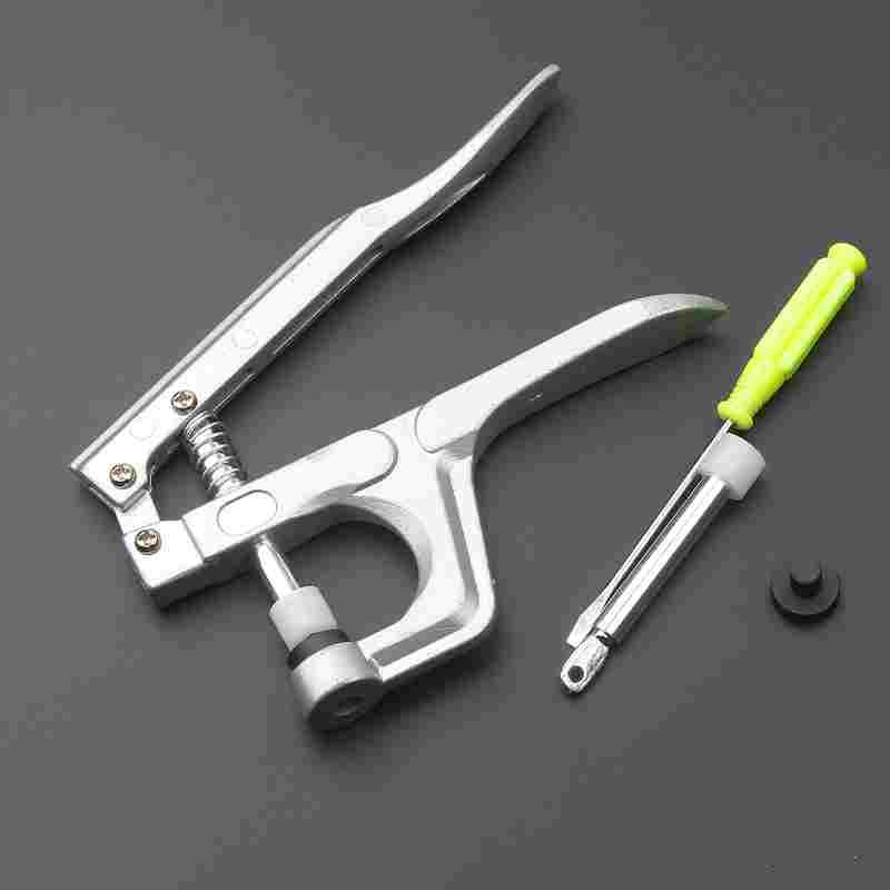 金T5/T8四合扣纽钳安装工套装打E塑料按扣暗扣纽子DIY手压钳包邮