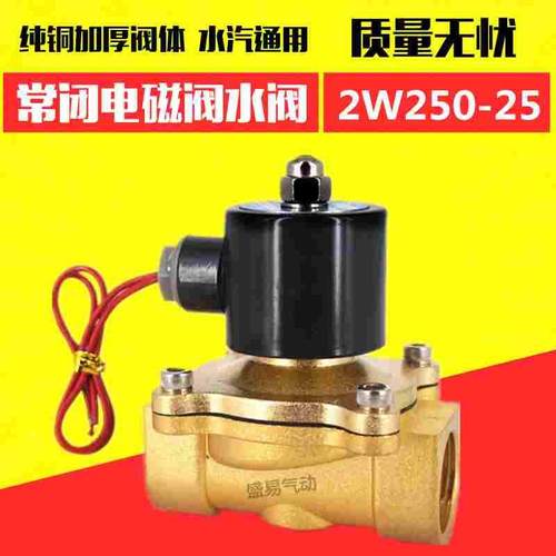 TXPC 2W250-25电磁阀 1寸常闭电磁阀水阀 DN25 气阀 AC220V DC24V