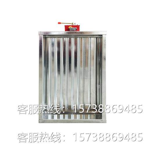 厂家直供70度碳钢手动防烟调节阀门 280度方形3C消防排烟防火阀