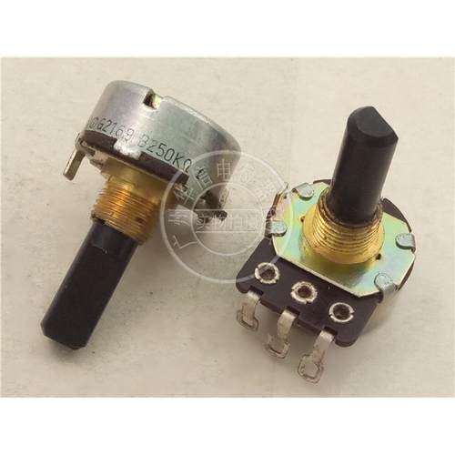NOBLE G2101 16型单联电位器C500欧 B250K 罗纹8MM  轴长20MMF