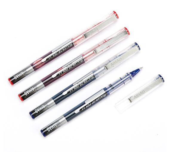。包邮爱好(AIHAO)0.5MM中子弹头黑色直液式走珠签字笔学生考试性使用感如何?