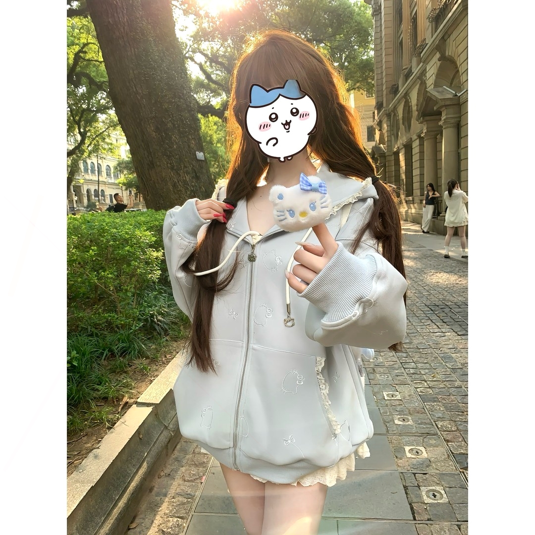 设计感连帽卫衣工作室原创瑞茜威