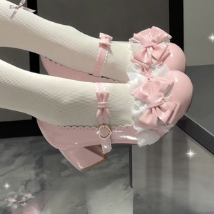 【现货】悸动情诗圆头蕾丝三坑百搭日常软妹可爱百搭玛丽珍lo鞋