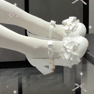 【现货】悸动情诗圆头蕾丝三坑百搭日常软妹可爱百搭玛丽珍lo鞋