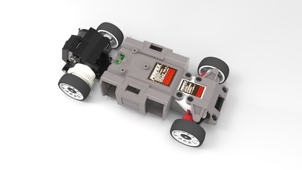 蚊车1：24 /1：28遥控车模型图纸3D建模京商MR01 SW STEP STL