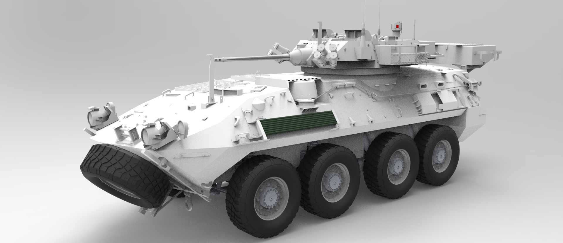 lav3装甲车图纸装甲运兵车三维建模图纸  附step格式