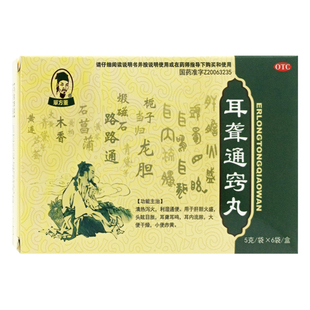 单方董 耳聋通窍丸6袋清热泻火利湿通便肝胆火盛头眩目胀耳聋耳鸣