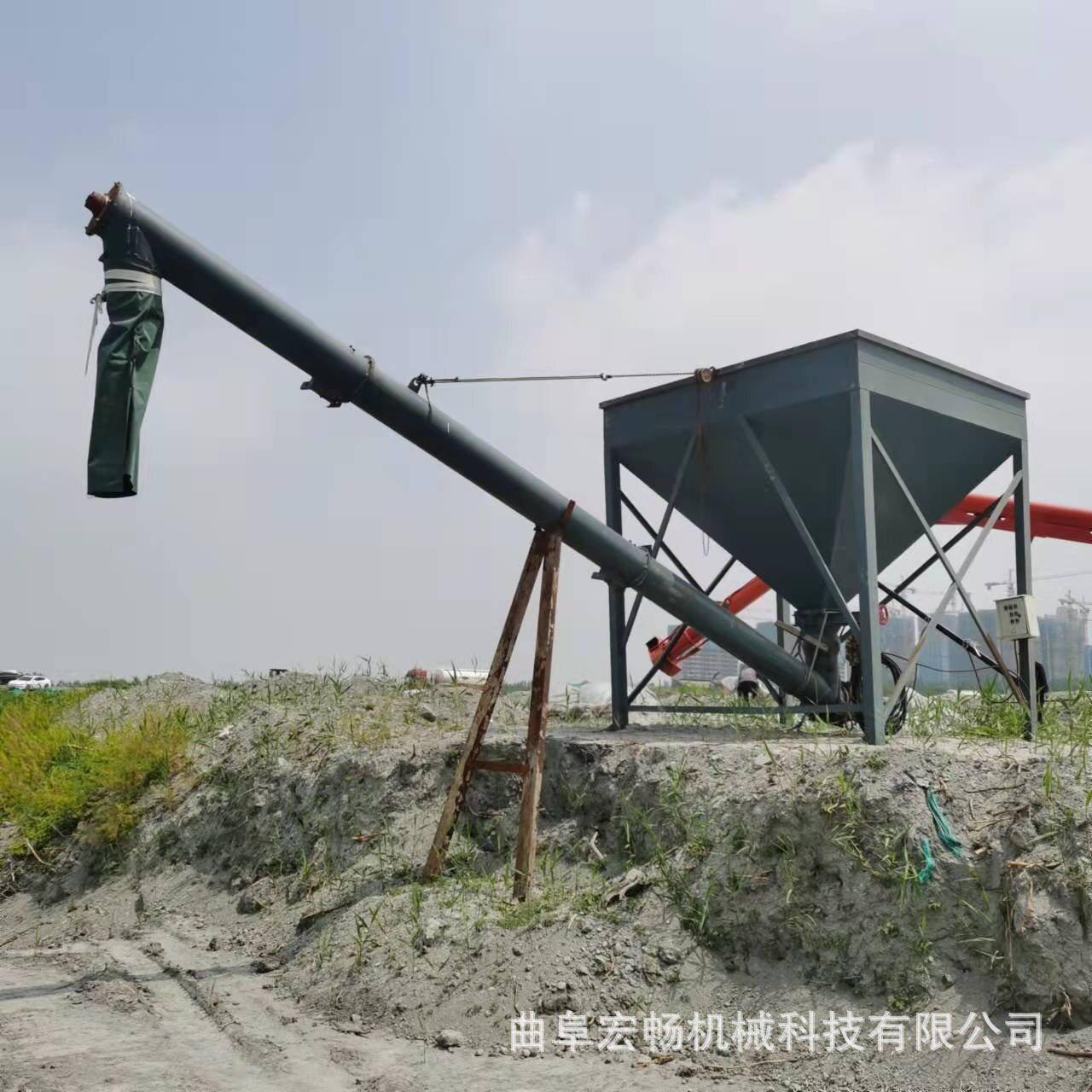 履带式螺旋吸灰机遥控式蛟龙卸船机除尘水泥灰输送机