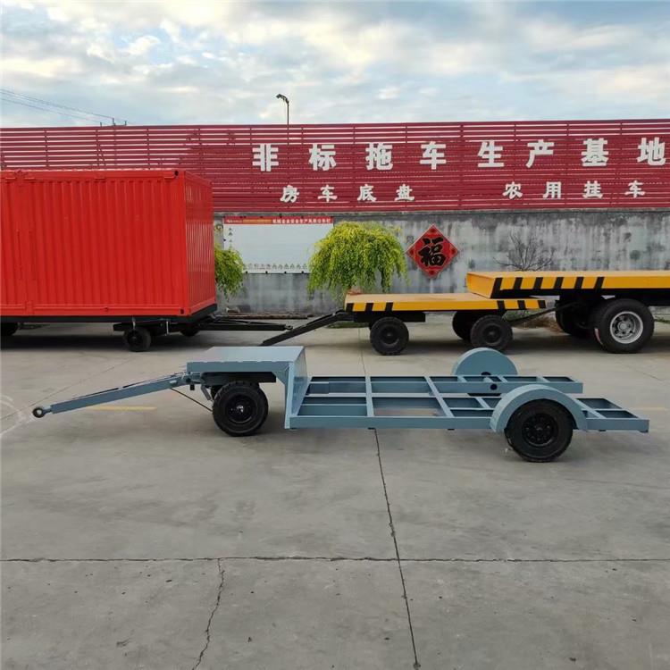 吨平板拖车供应厂区用货物周转重型框架平板拖车车身框架拖车