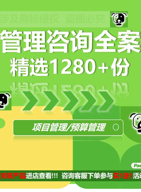 企业管理咨询全案体系预算管理咨询案例企业顾问公司项目管理方案
