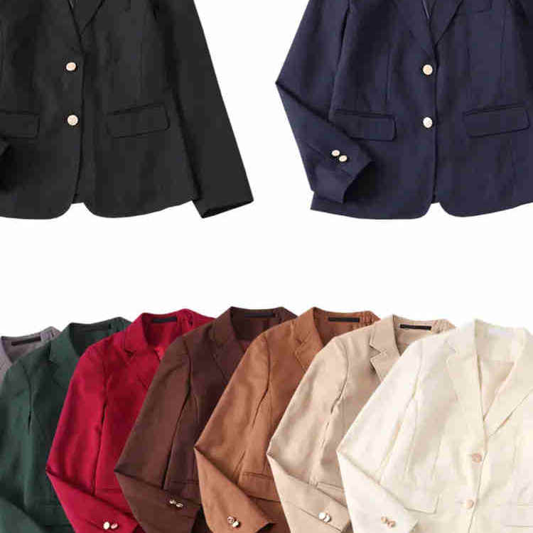 jk制服2021秋新款西装外套女大学生学院风两粒扣减龄西服长袖上衣