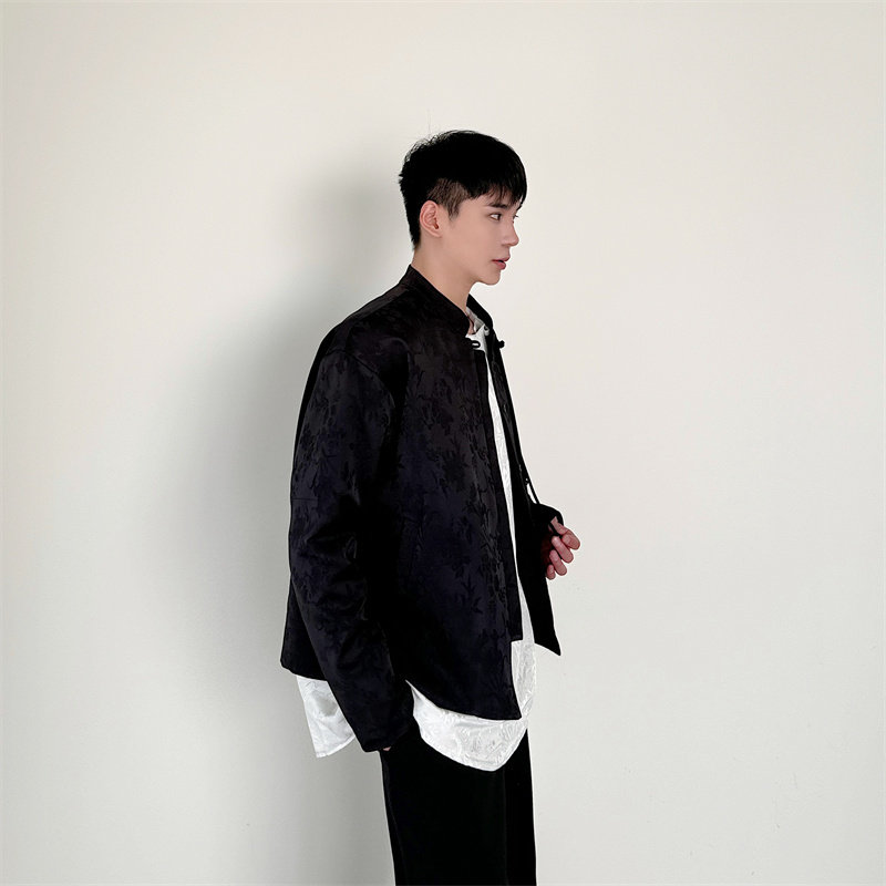 秋冬新款提花夹棉外套男棉袄潮P125,女装短外套,星座1111（原C206）