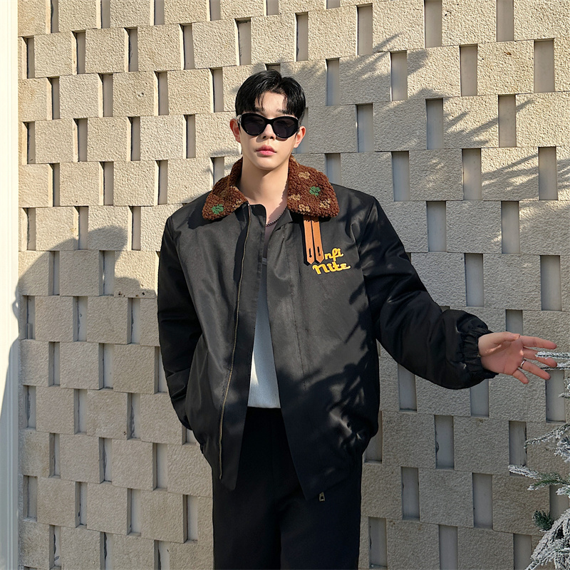 欧美秋冬新款潮牌彩色印花领棉衣王鹤棣同款棉袄P205，男装棉衣，星座1111（原C206）