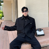 韩版高级感毛呢潮流夹克男P155，男装夹克，星座1111（原C206）