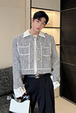 小香风撞色夹克P155，男装夹克，星座1111（原C206）
