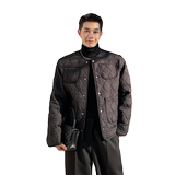 秋冬新款韩系设计感菱格小众小香风夹棉外套男潮P125，女装短外套，星座1111（原C206）