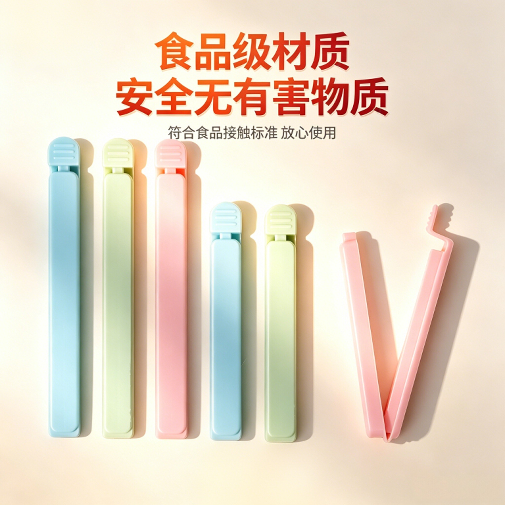 食品密封夹食物保鲜夹子零食封口夹防潮封口夹包装密封器食物夹子