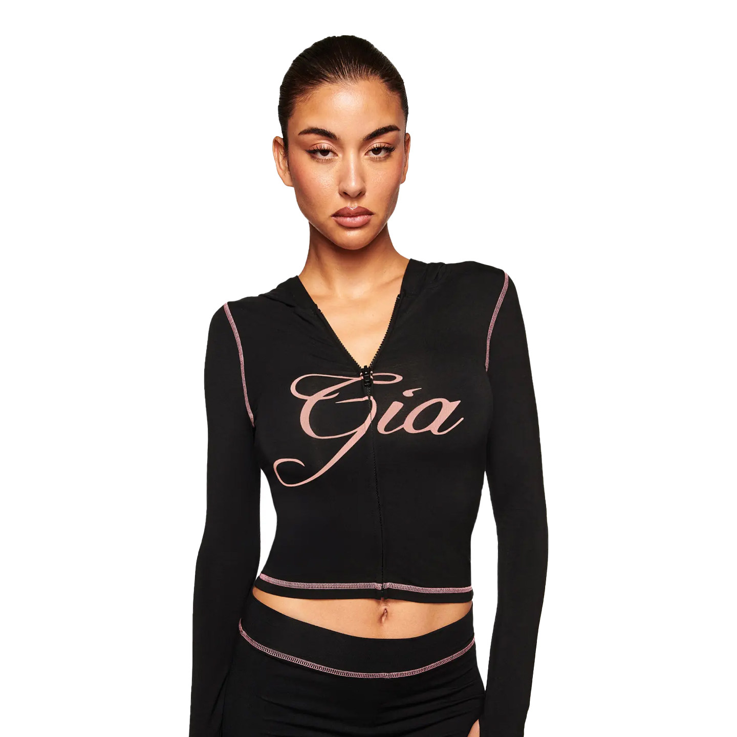 I.AM.GIA套装健身外套修身连帽拉链短外套印花显瘦弹力瑜伽女上衣,女装/女士精品,卫衣/绒衫,淘宝优惠券,粉丝福利购,淘宝优惠卷