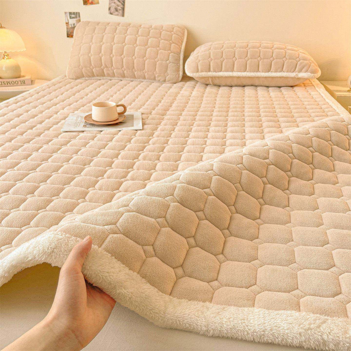 冬季加厚毛牛奶绒款床单单件珊瑚20251120绒2025新宿舍单人绒被加,床上用品,床单,淘宝优惠券,粉丝福利购,淘宝优惠卷