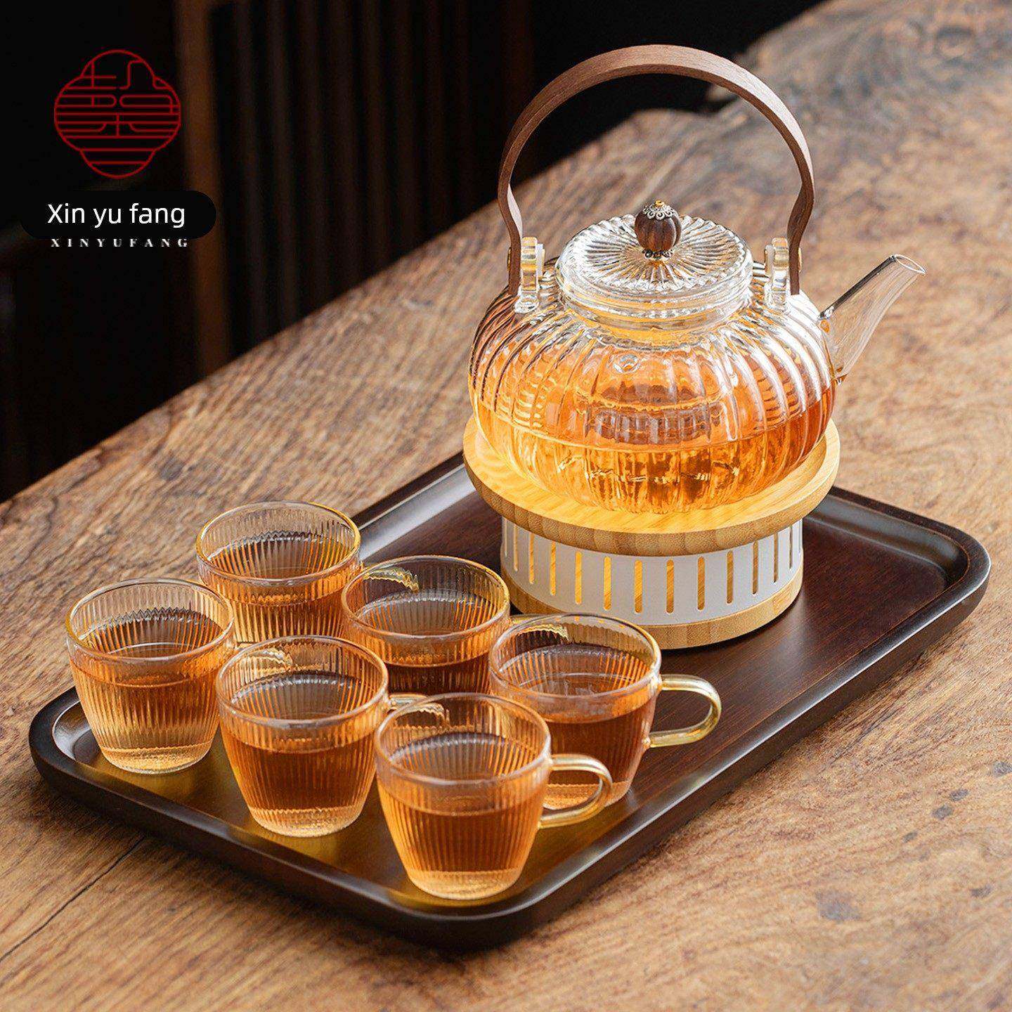 简约百搭玻璃花茶温茶UNB炉套装家壶用养生梁壶蜡提烛围炉茶煮杯,餐饮具,煮茶炉,淘宝优惠券,粉丝福利购,淘宝优惠卷