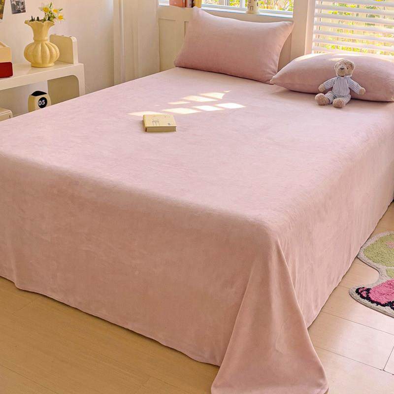 冬季厚牛奶绒床单单件兰绒珊加cn240926绒毛毯被单单人加绒床笠三,床上用品,床单,淘宝优惠券,粉丝福利购,淘宝优惠卷