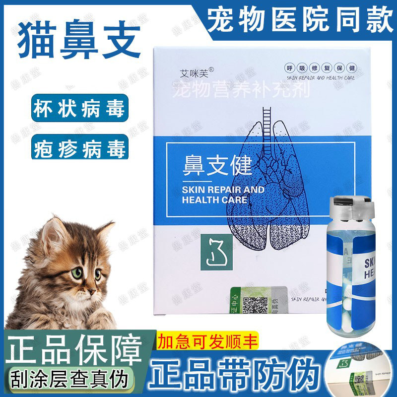 鼻支健宠物猫咪杯状疱疹修复小猫