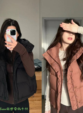 新品抢先购~From 四格马甲羽绒服Wuder Puf保暖马甲背心女 冬季