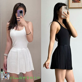 From scop nek 上新 plae含胸垫风琴款 运动网球百褶连衣裙
