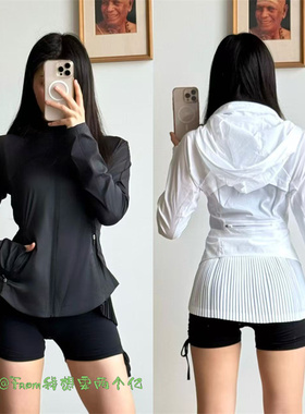 上新~From UPF50 Goal smahr风琴褶防晒衣运动修身皮肤衣外套夏