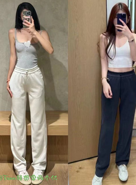 上新~窄版神裤From推荐 显腿长运动裤高腰Soft雾面显瘦直筒长裤女