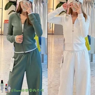 Jacket 运动简约休闲夹克Text 纹理华夫格夹克外套女 From 秋上新