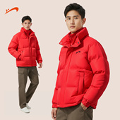 红色外套男士 贵人鸟红色棉服男款 冬季 棉衣2026马年本命年衣服情侣