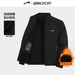 夹棉外套男冬款 2025年新款 加绒夹克爸爸棉袄子 冬季 贵人鸟棉服男款